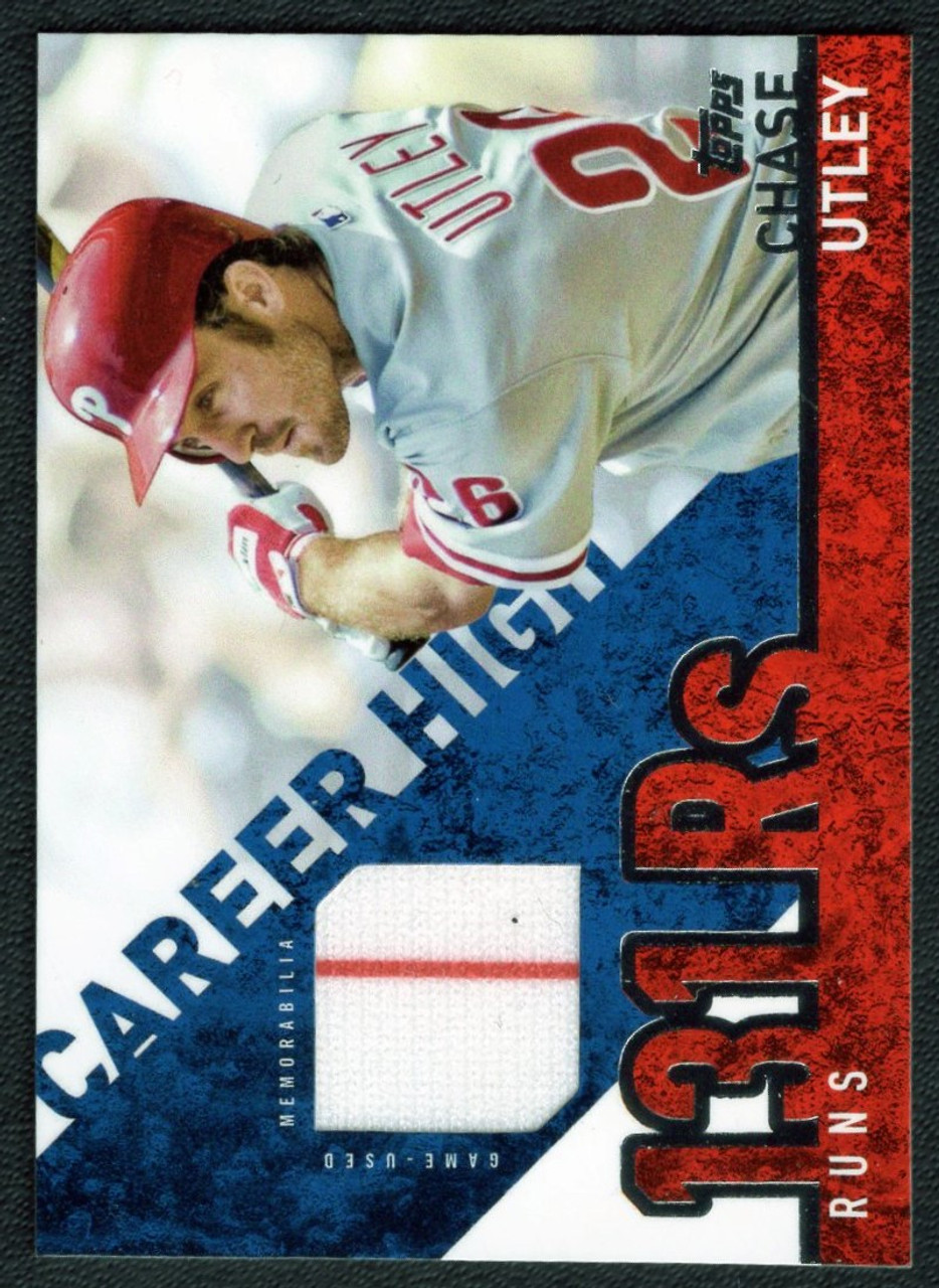 2015 Topps #CHR-CU Chase Utley Game Used Jersey Relic