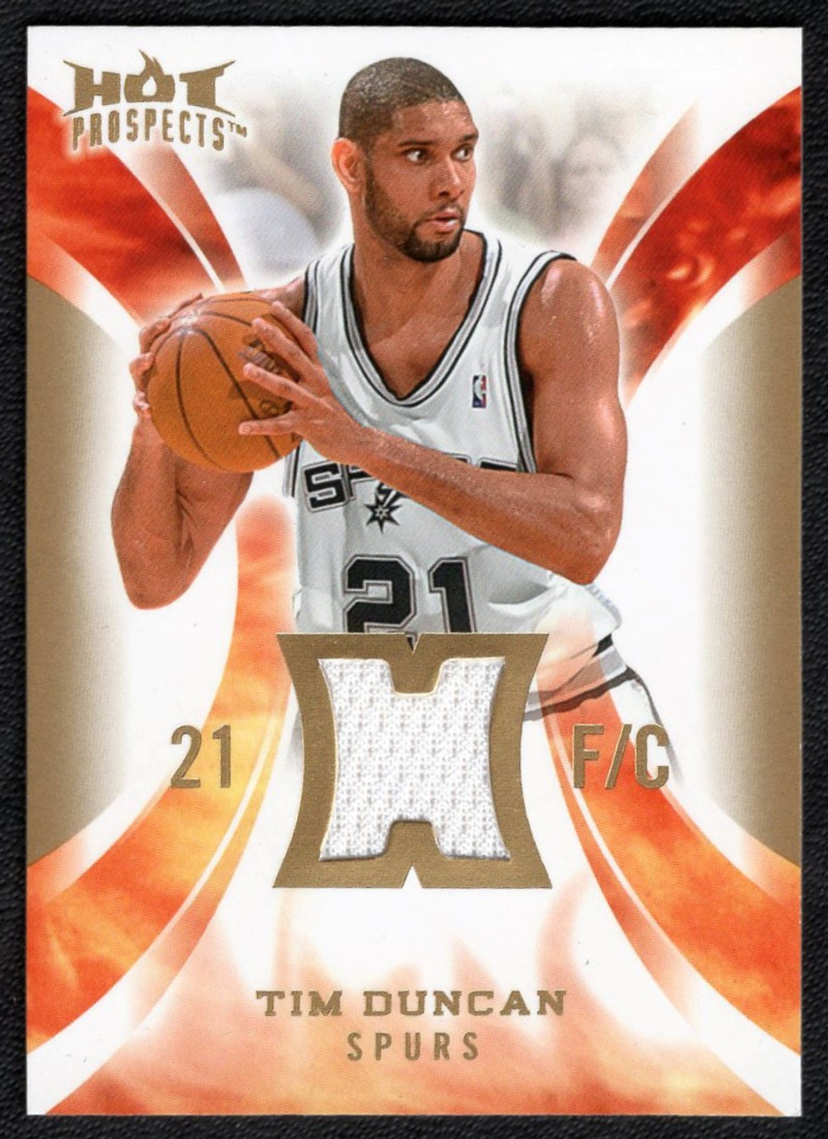 2008/09 Upper Deck Hot Prospects #HM-TD Tim Duncan Game Used Jersey Relic