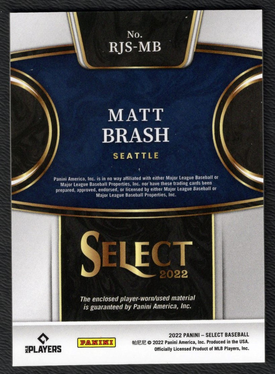 2022 Panini Select #RJS-MB Matt Brash Rookie Jersey Relic