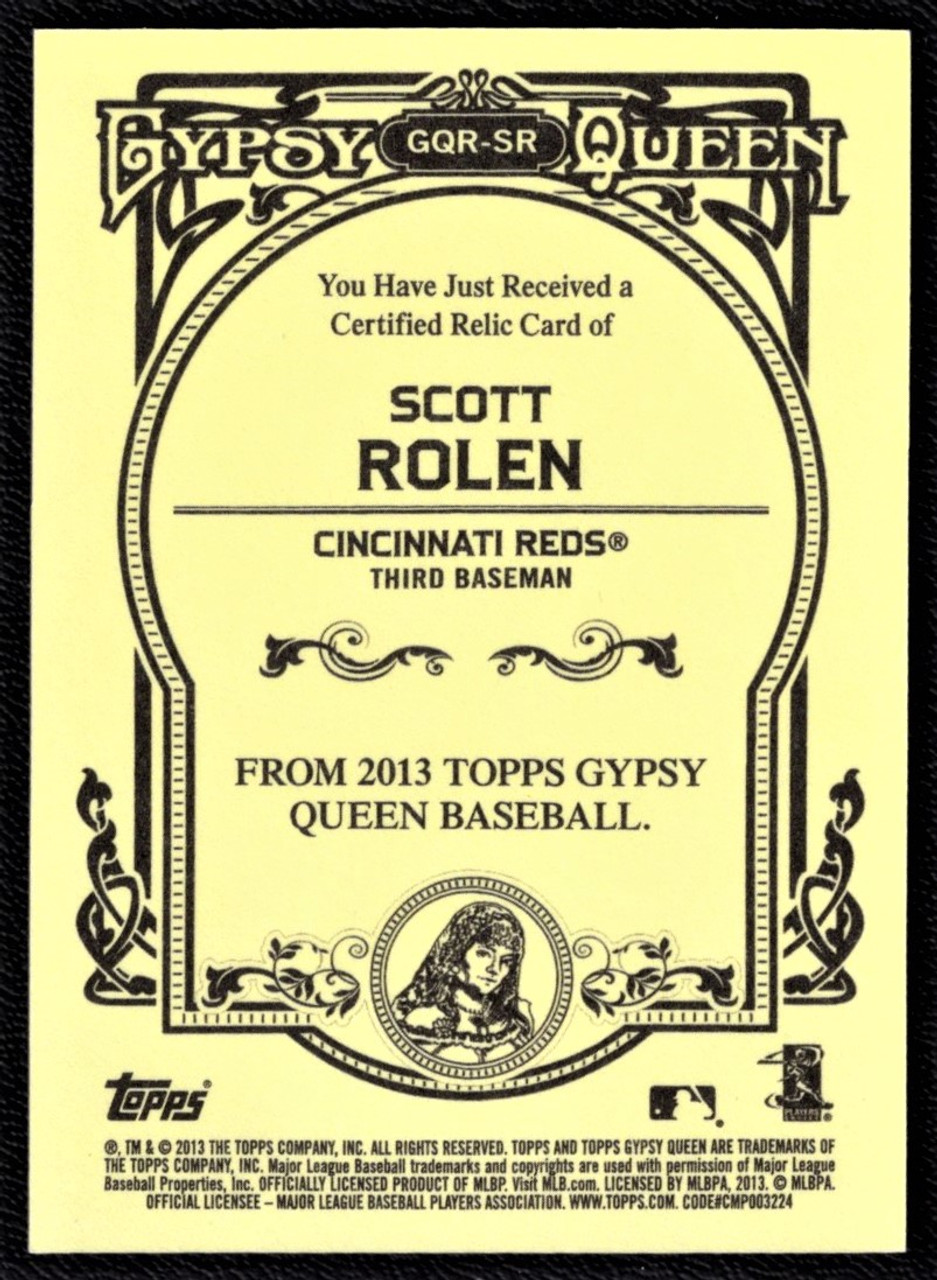 2013 Topps Gypsy Queen #GQR-SR Scott Rolen Game Used Jersey Relic