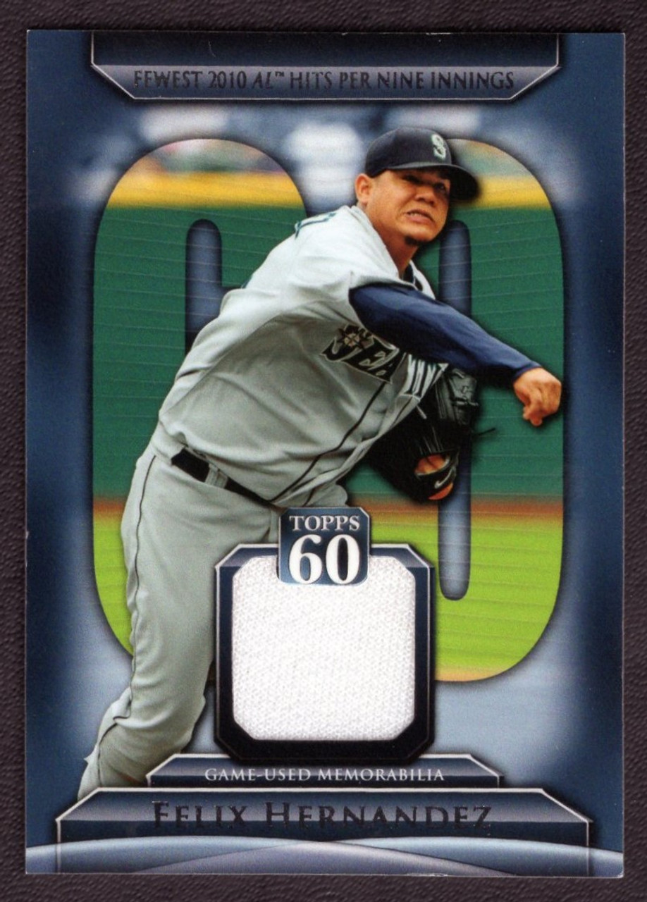 2011 Topps #T60R-FH Felix Hernandez Game Used Jersey Relic