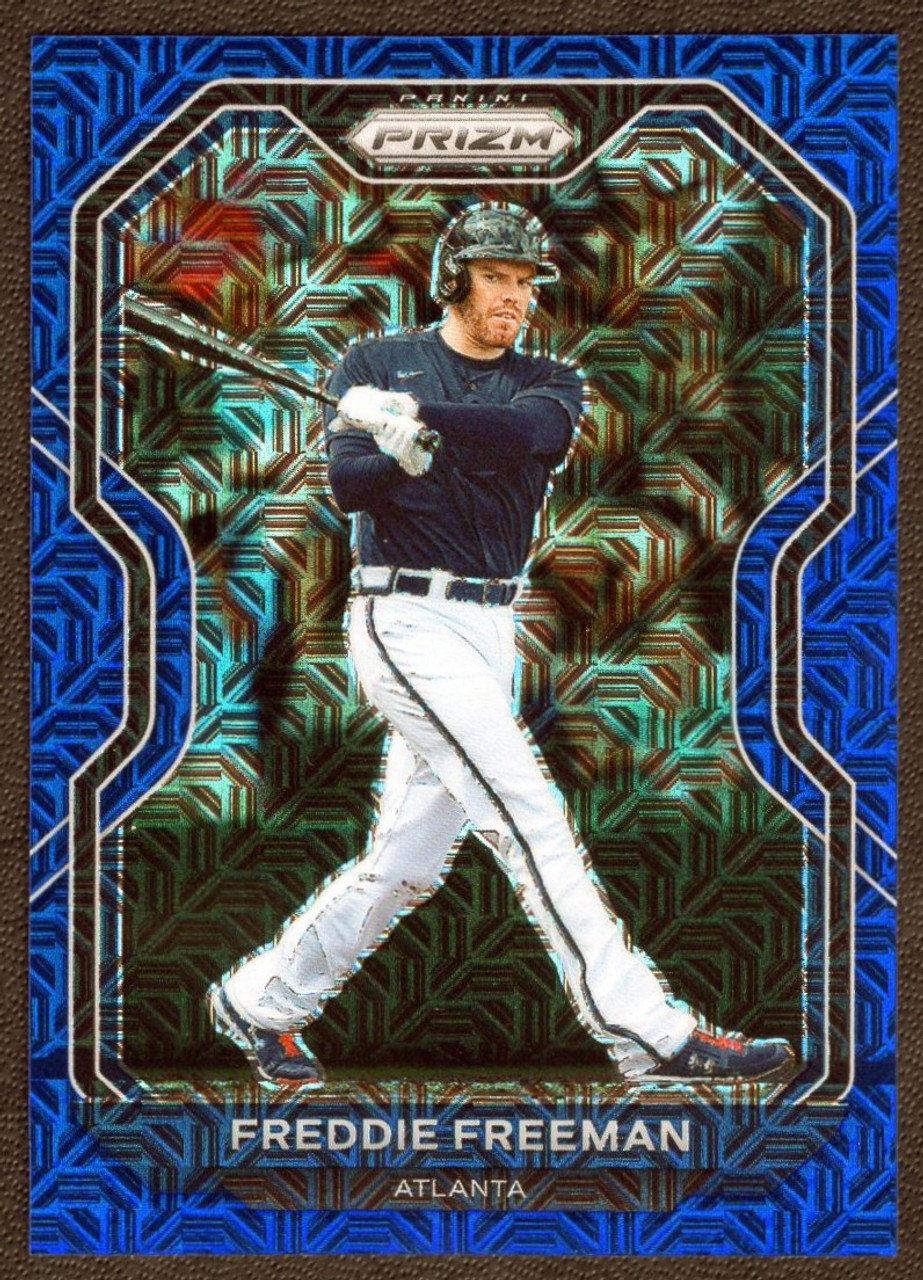 2021 Panini Prizm #112 Freddie Freeman Blue Mojo Prizm 136/199