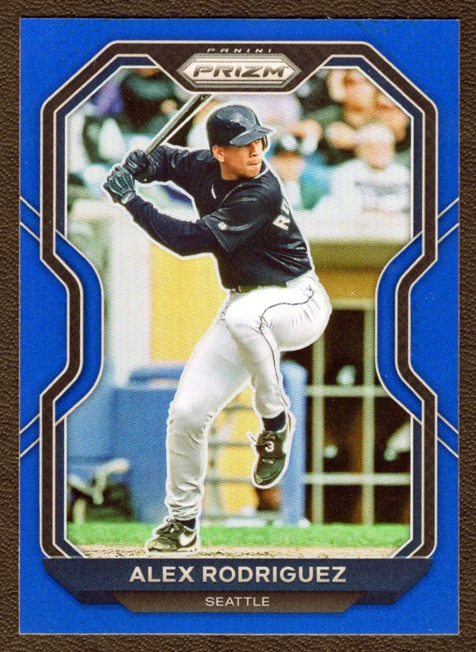 2021 Panini Prizm #195 Alex Rodriguez Blue Prizm