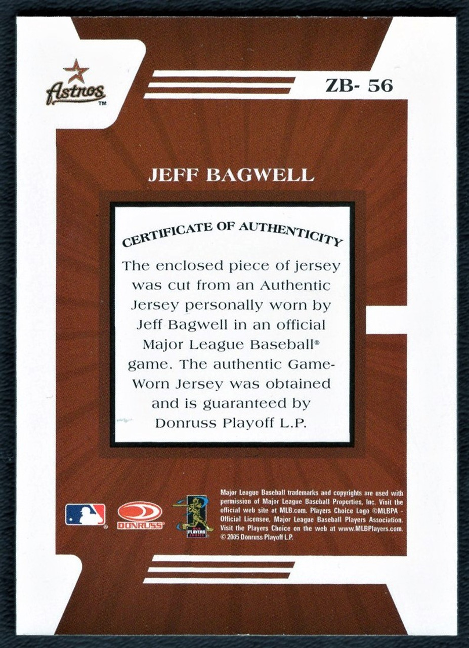 2000's Jeff Bagwell Game Worn Houston Astros Jersey.  Baseball