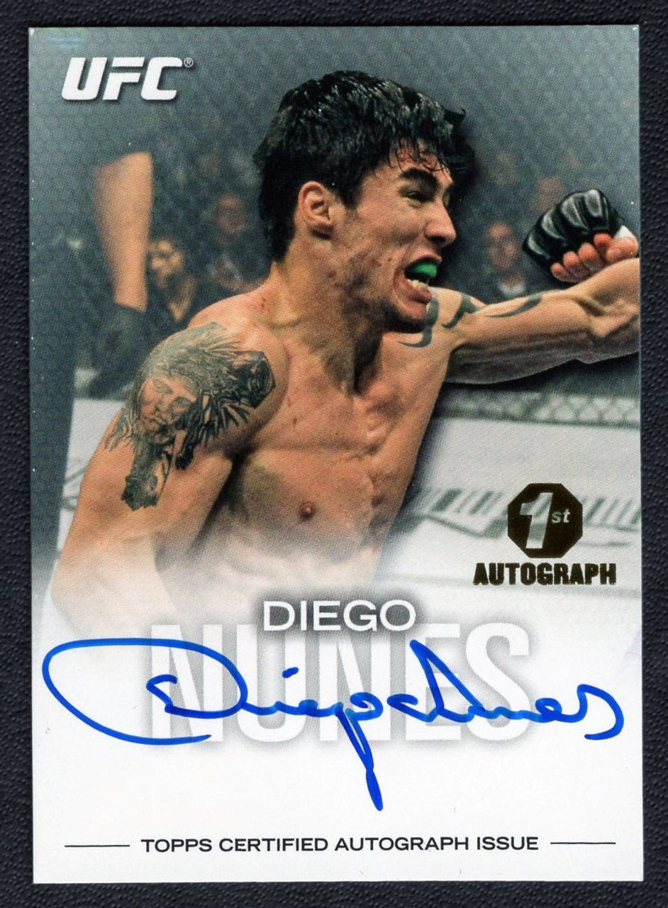 2012 Topps UFC #FA-DN Diego Nunes Rookie 1st Autograph 059/159