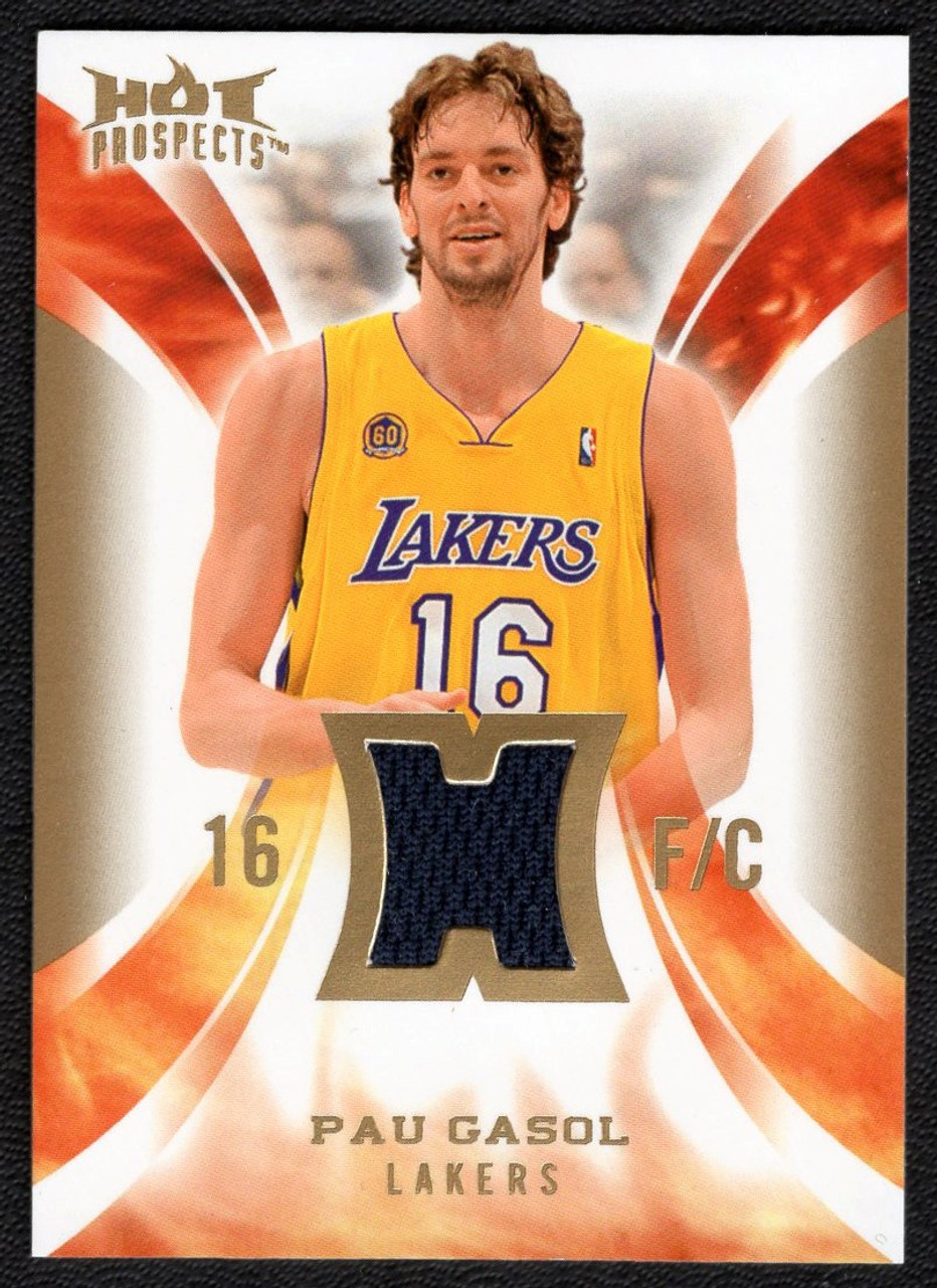 2008/09 Upper Deck Hot Prospects #HM-PG Pau Gasol Game Used Jersey Relic (#2)