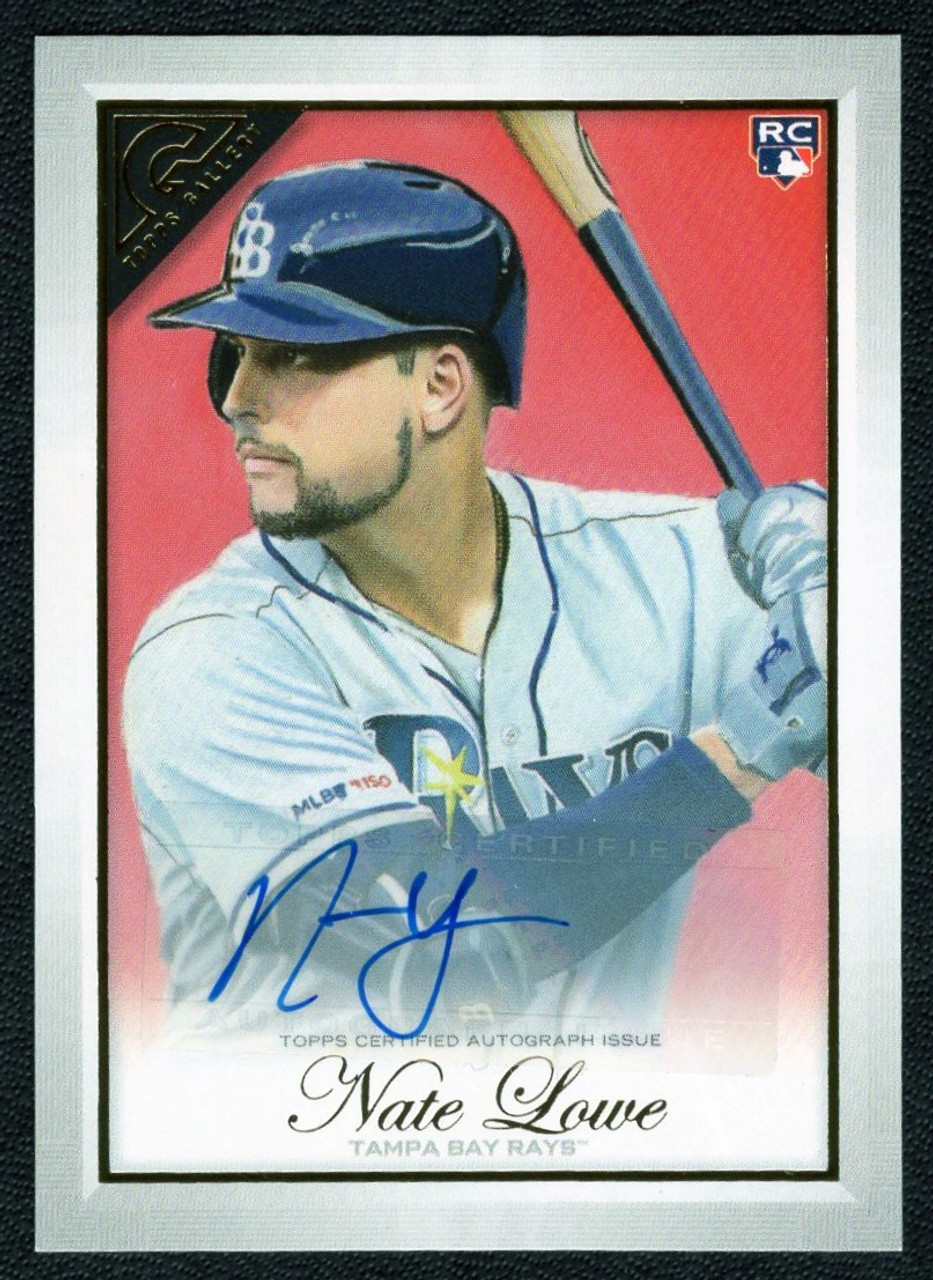 2019 Topps Gallery #2 Nate Lowe Rookie Autograph