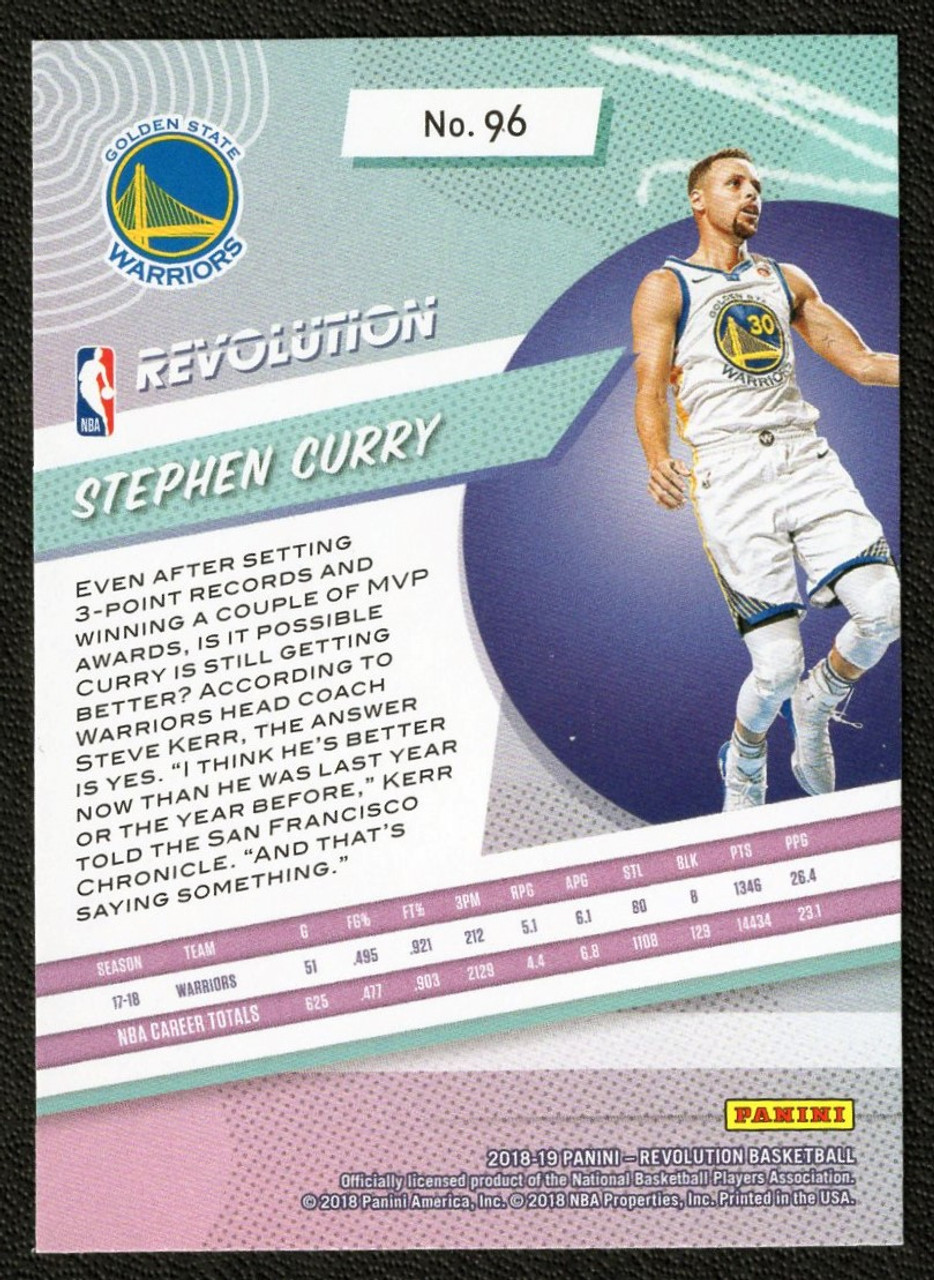 2018/19 Panini Revolution #96 Stephen Curry