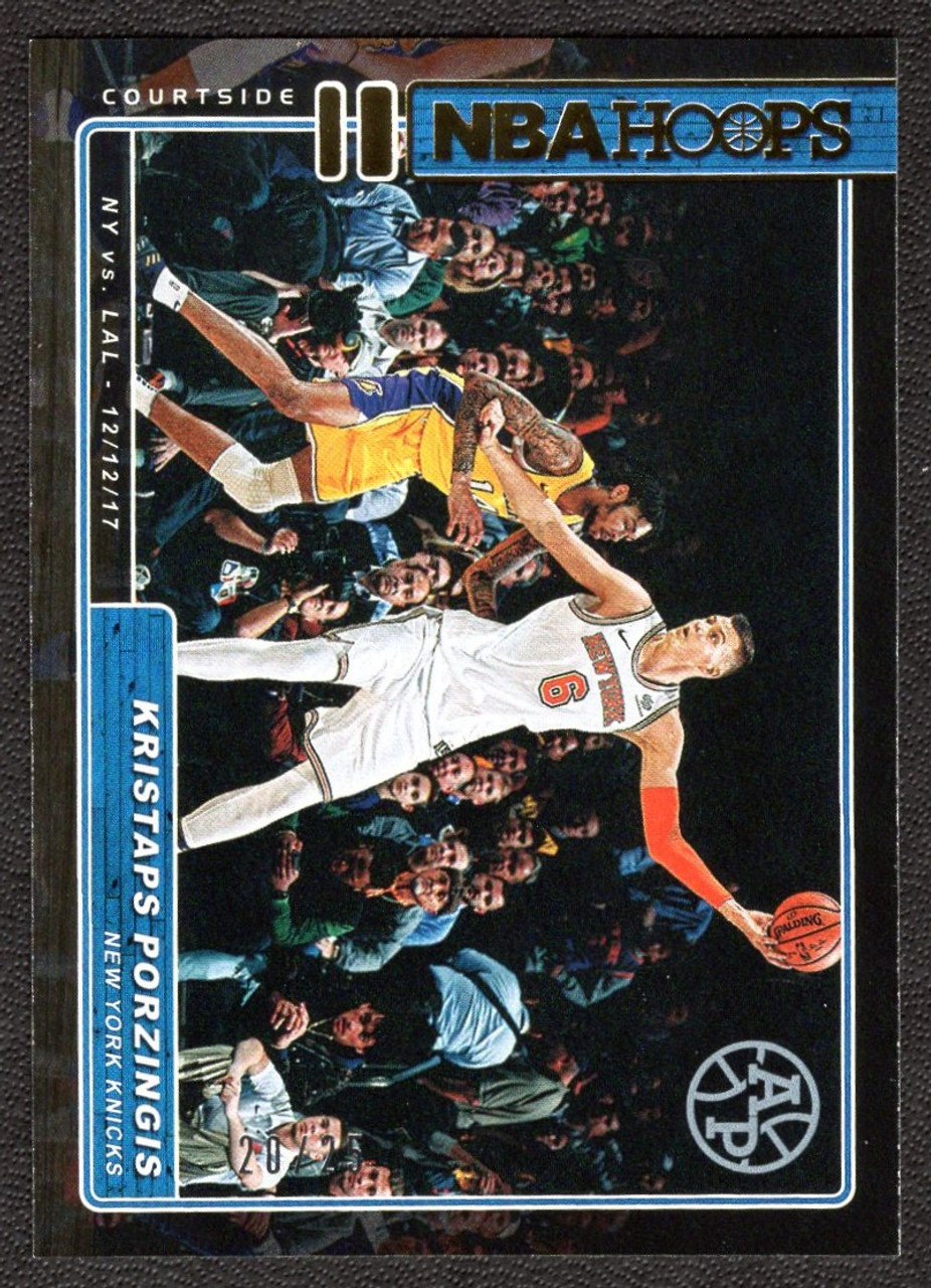 2018/19 Panini Hoops #CS-14 Kristaps Porzingis Courtside Parallel 20/25