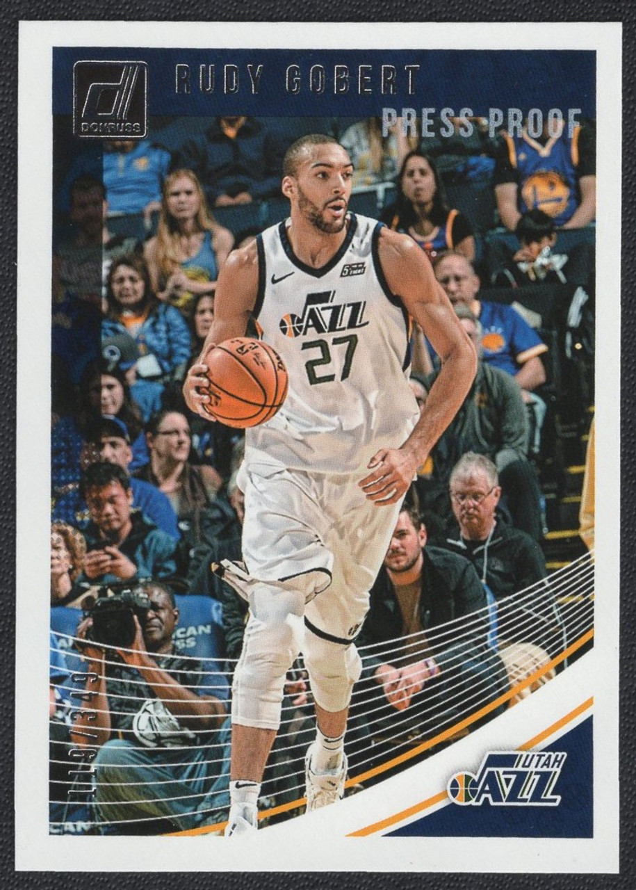 2018/19 Panini Donruss #93 Rudy Gobert Press Proof Silver Parallel 119/349