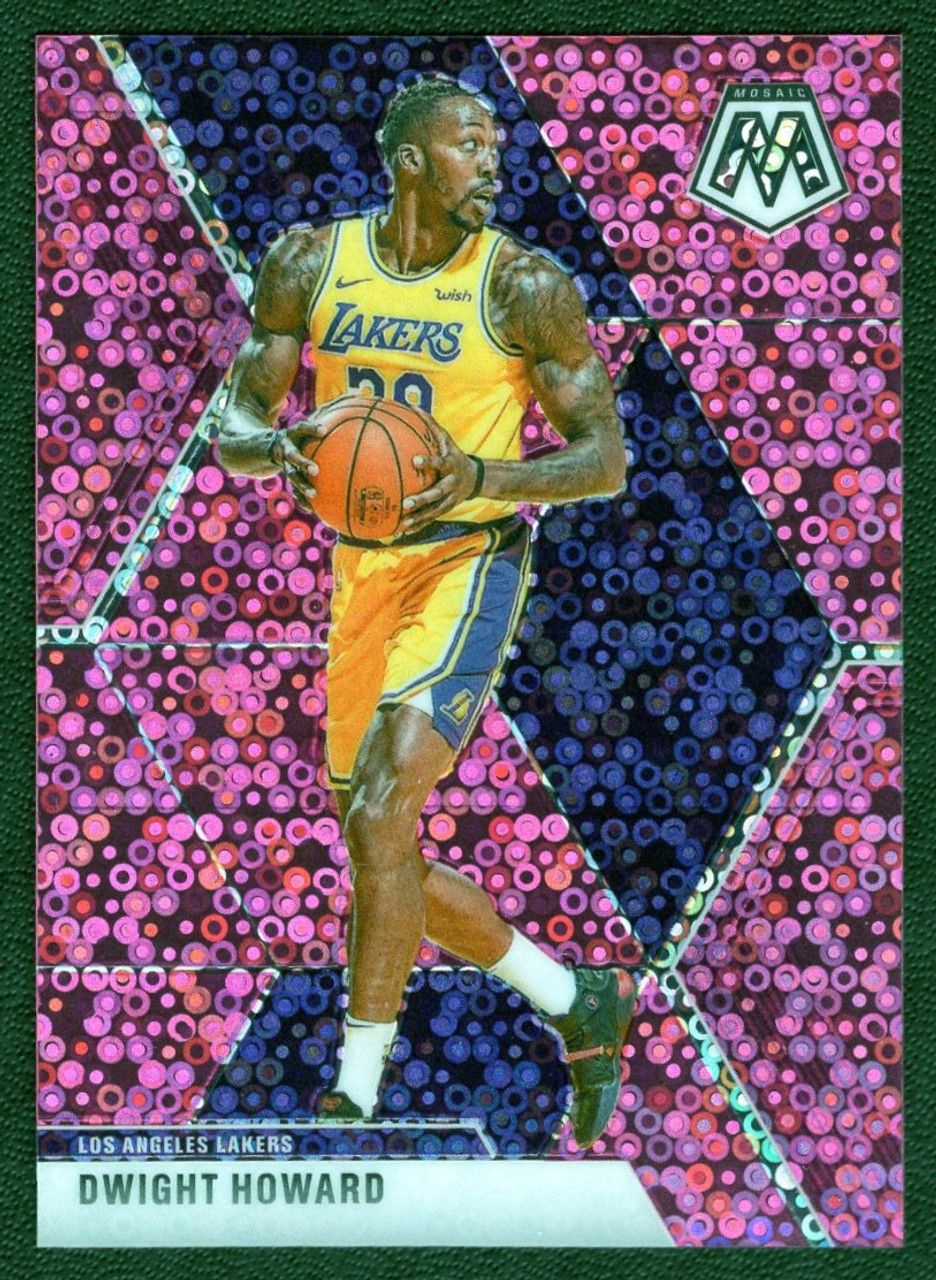 2019/20 Panini Mosaic #58 Dwight Howard Pink Fast Break Parallel 13/20