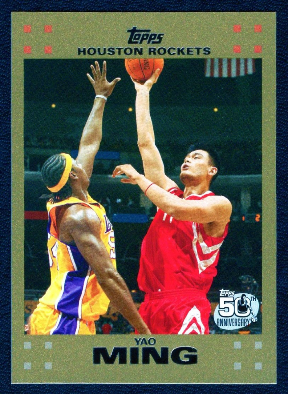 2007/08 Topps #11 Yao Ming Gold Parallel 0234/2007