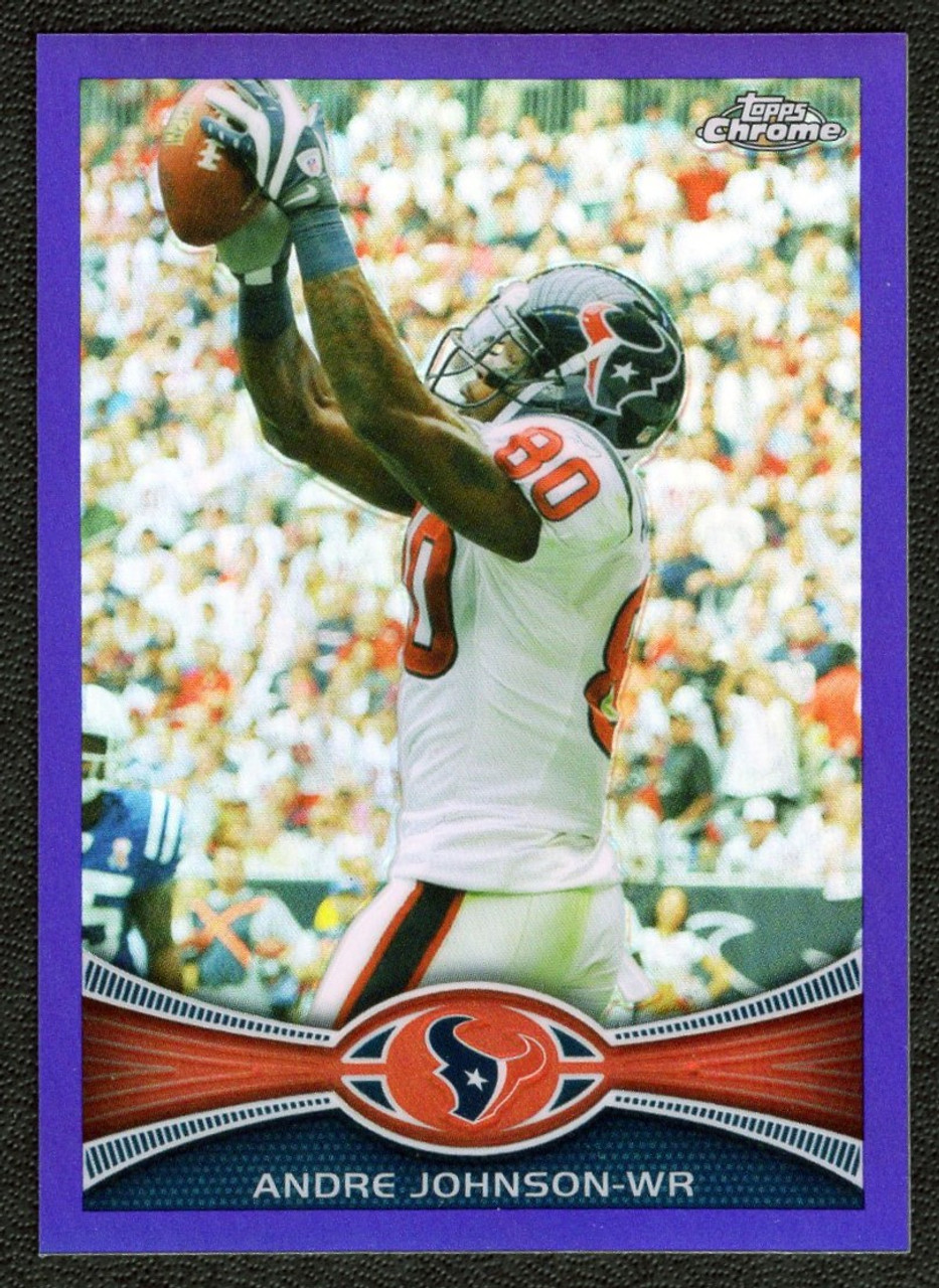 2012 Topps Chrome #155 Andre Johnson Purple Refractor  343/499