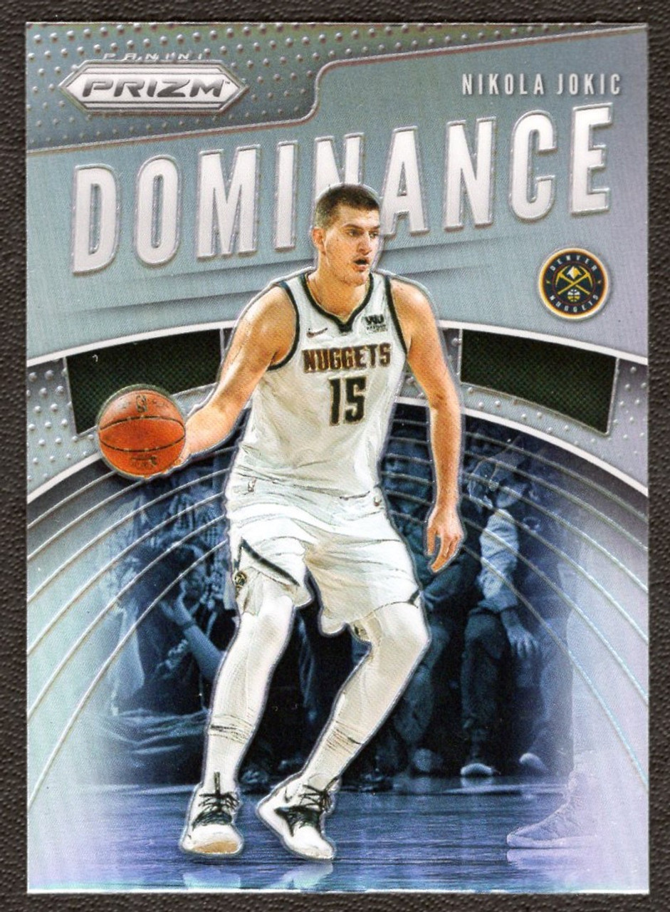 2019/20 Panini Prizm #21 Nikola Jokic Dominance Silver Prizm