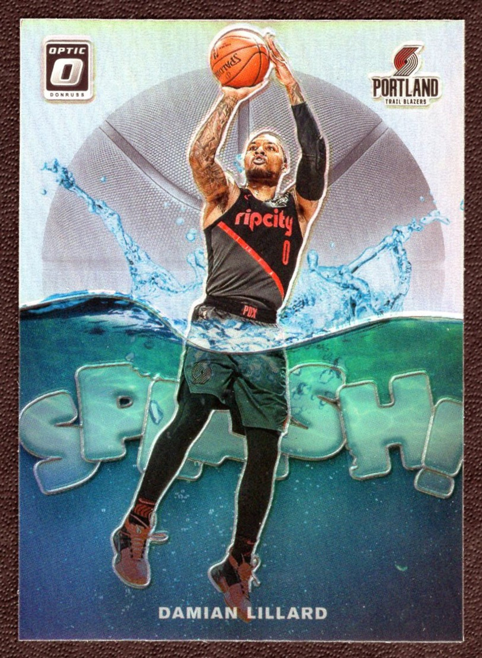 2019/20 Panini Donruss Optic #7 Damian Lillard Splash Holo Silver Prizm