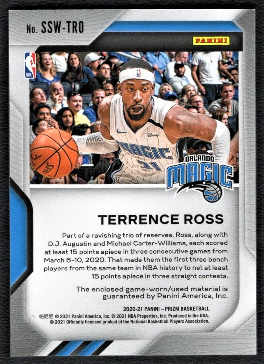 2020/21 Panini Prizm #SSW-TRO Terrence Ross Sensational Swatches Game Worn Jersey Relic