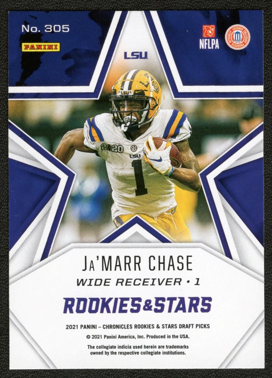 2021 Panini Chronicles Draft Picks #305 Ja'Marr Chase Rookies & Stars Rookie/RC