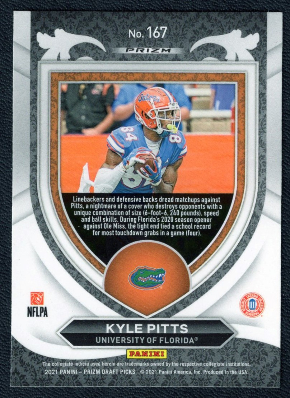 2021 Panini Prizm Draft Picks #167 Kyle Pitts Crusade Silver Prizm Rookie