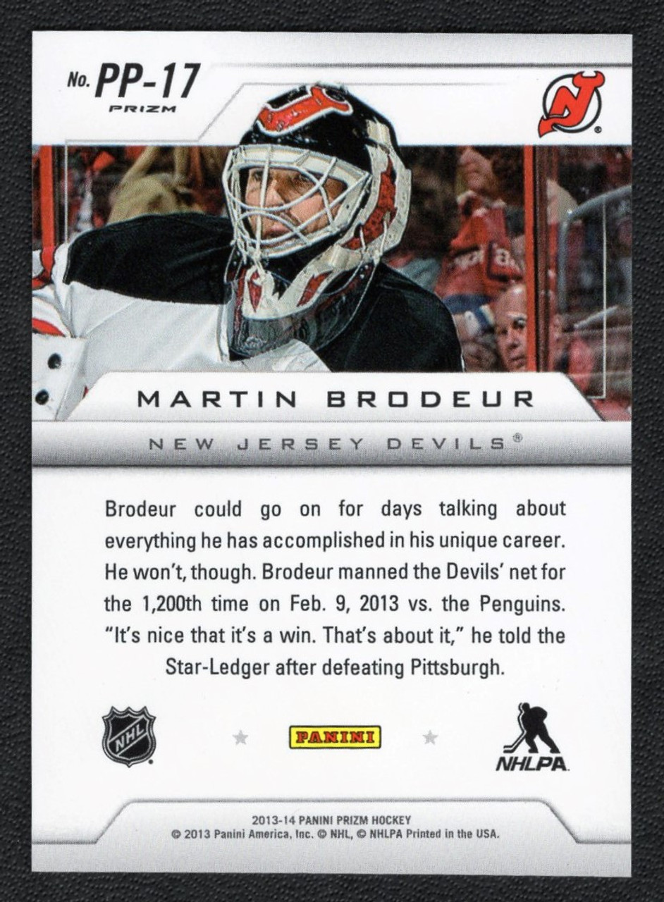 2013-14 Panini Prizm #PP-17 Martin Brodeur Pivotal Players Silver Prizm