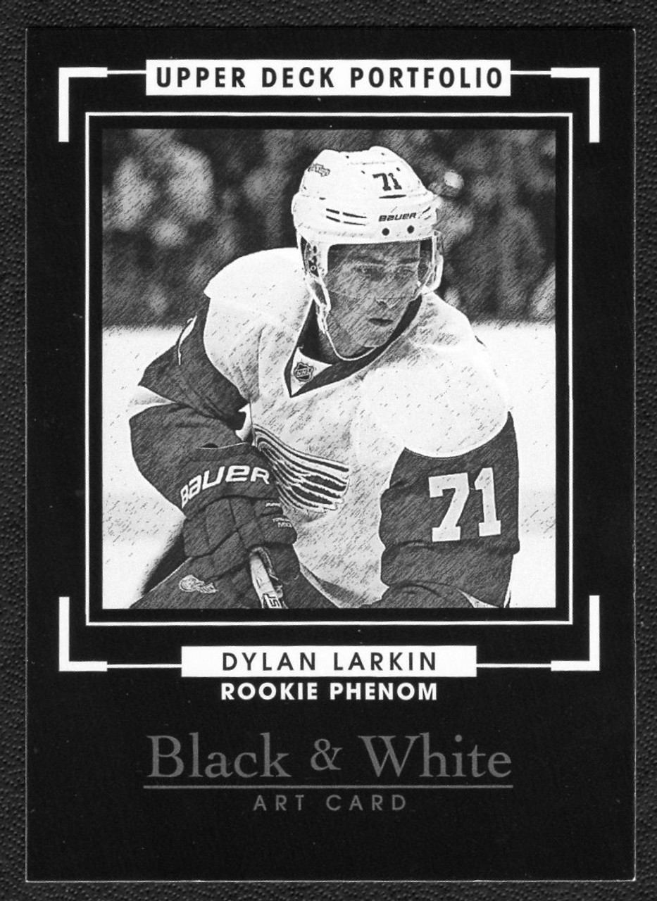 2015-16 Upper Deck Portfolio #336 Dylan Larkin Rookie Phenom Black & White Art