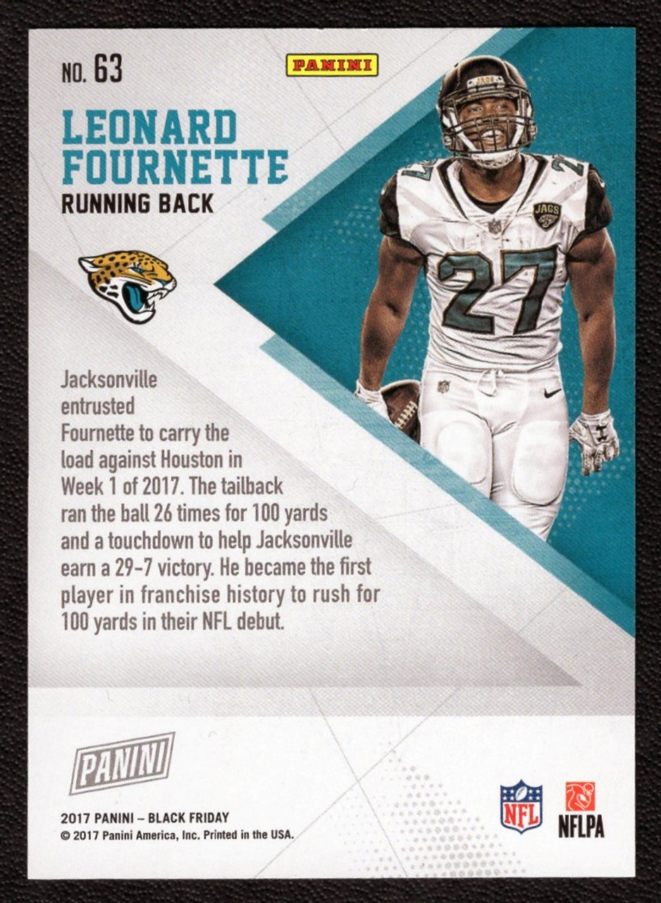 2017 Panini Black Friday #63 Leonard Fournette Rookie 032/399