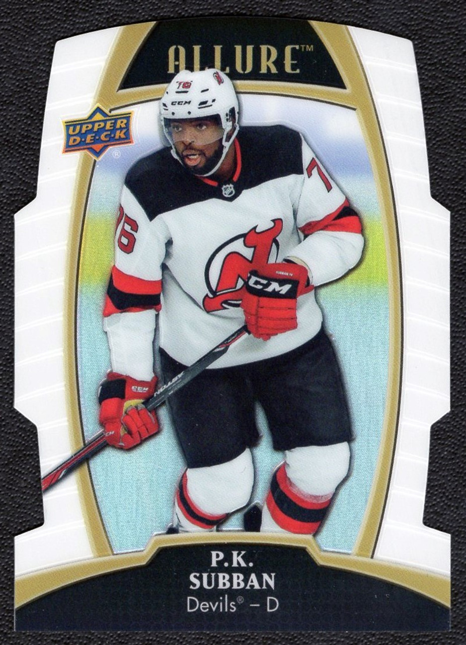 2019-20 Upper Deck Allure #53 P.K. Subban White Rainbow Die Cut