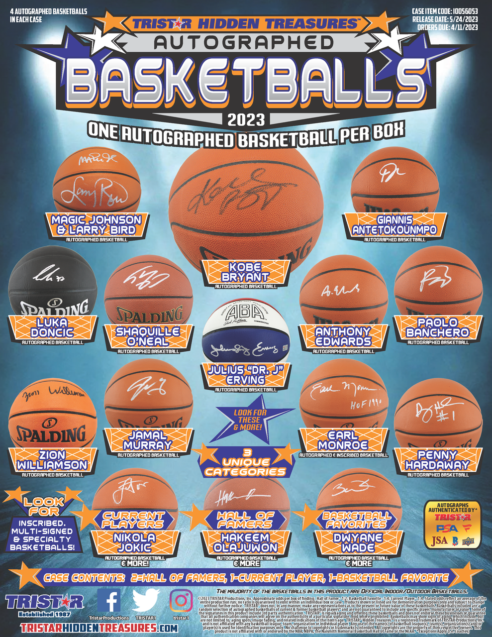 2023 TriStar Hidden Treasures Autographed Basketball Box