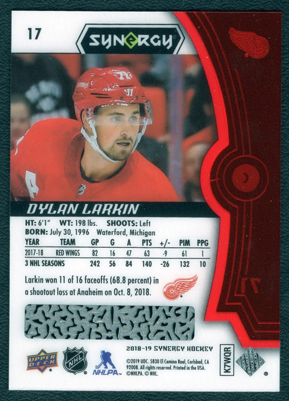 2018-19 Upper Deck Synergy #17 Dylan Larkin Red Bounty 