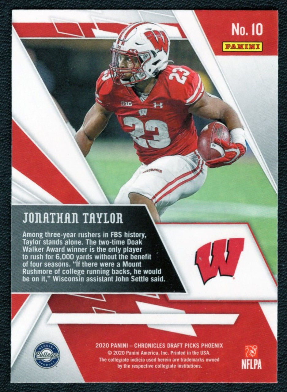 2020 Panini Chronicles Draft Picks #10 Jonathan Taylor Phoenix Rookie/RC