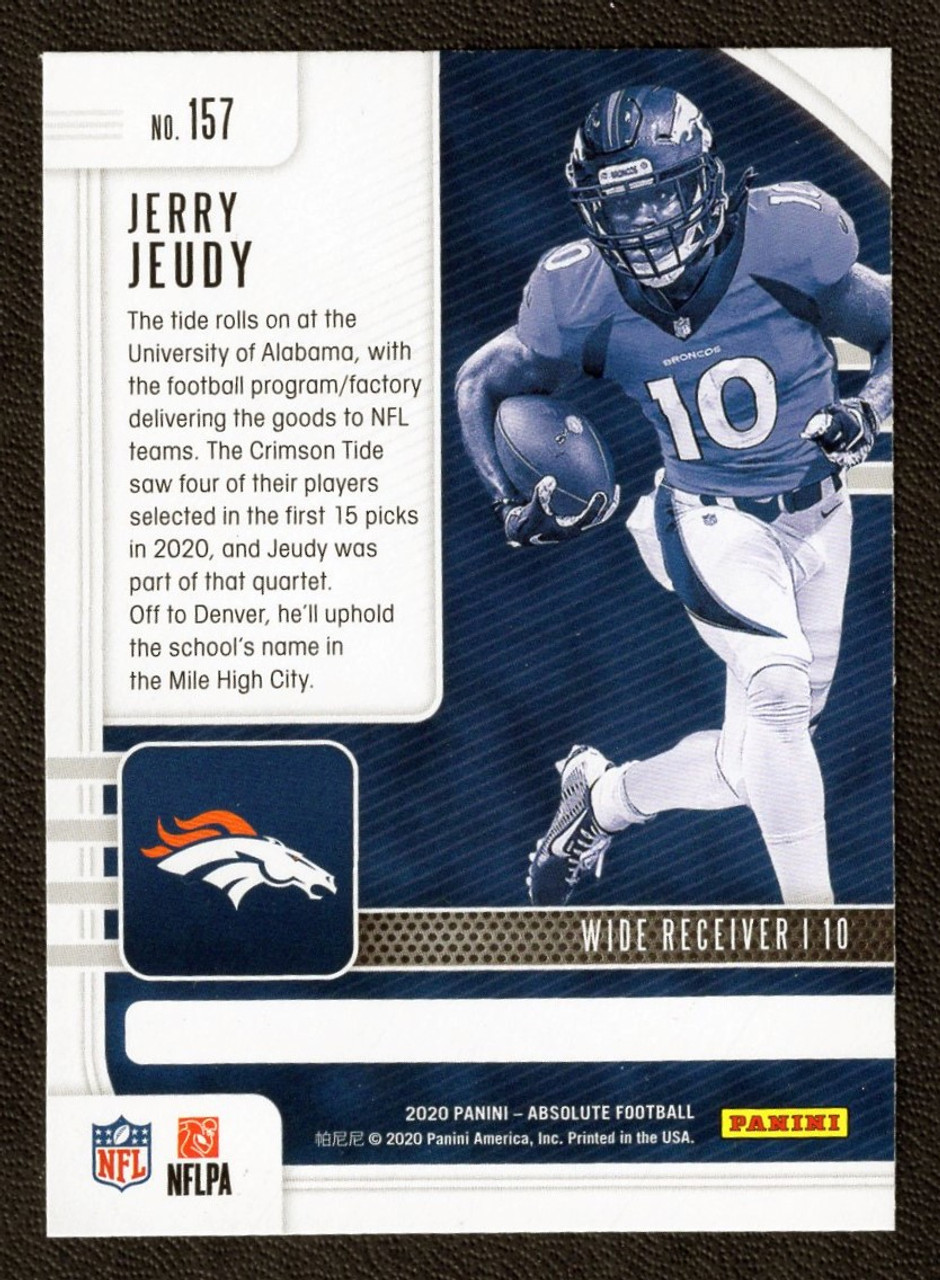 2020 Panini Absolute #157 Jerry Jeudy Rookie/RC