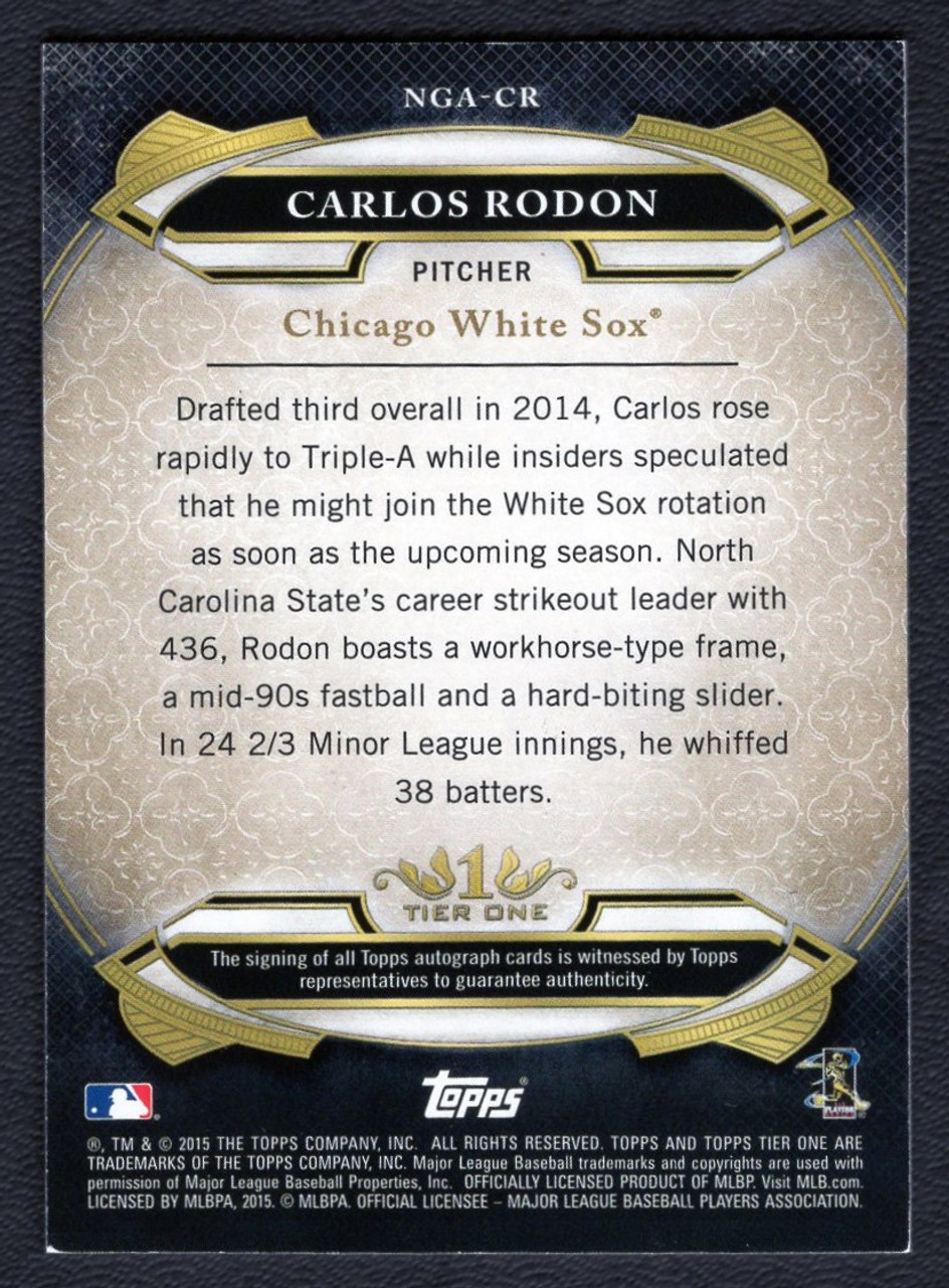 2015 Topps Tier One #NGA-CR Carlos Rodon Autograph 51/99