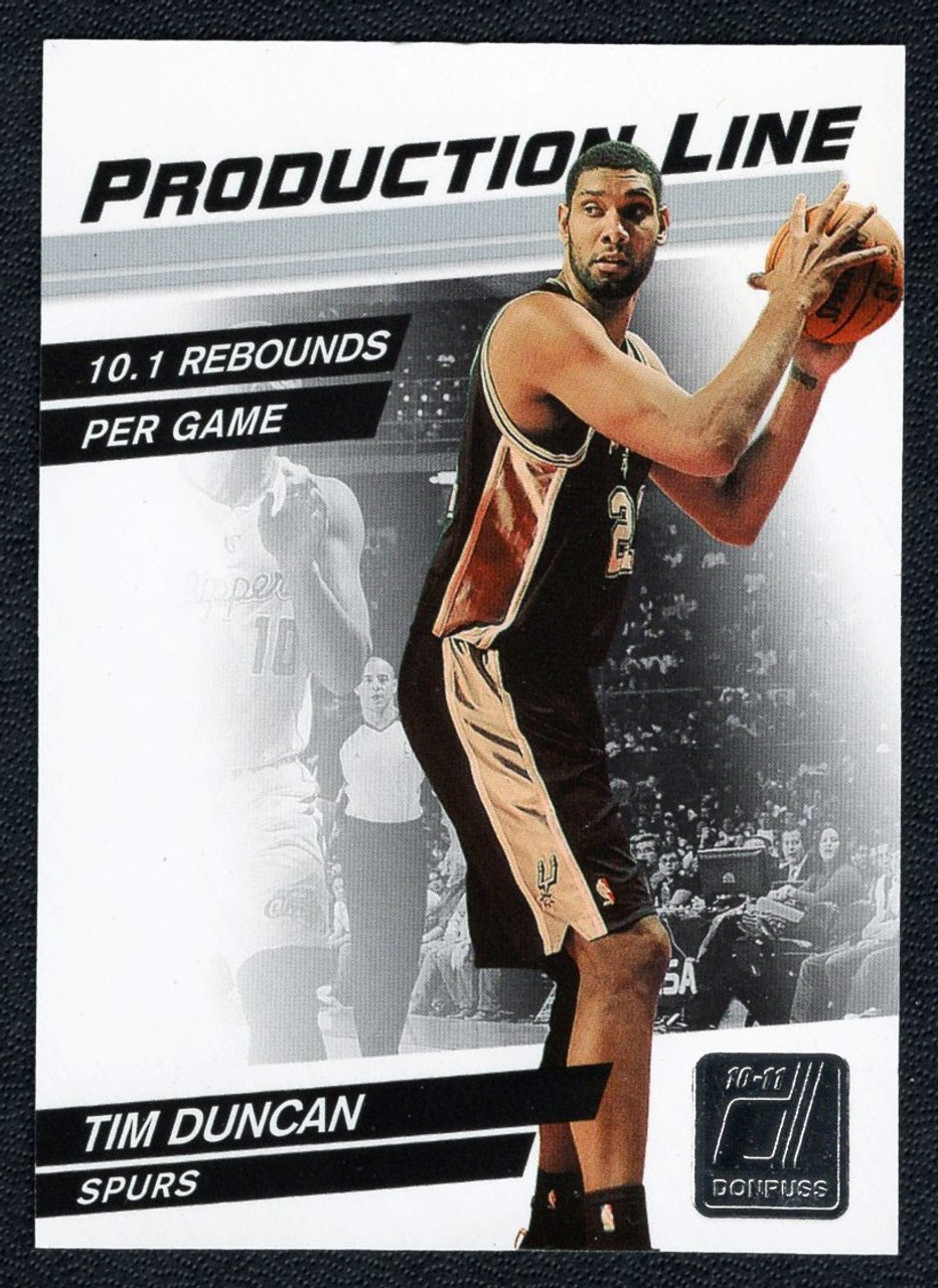 2010/11 Panini Donruss #32 Tim Duncan Production Line Parallel 067/999