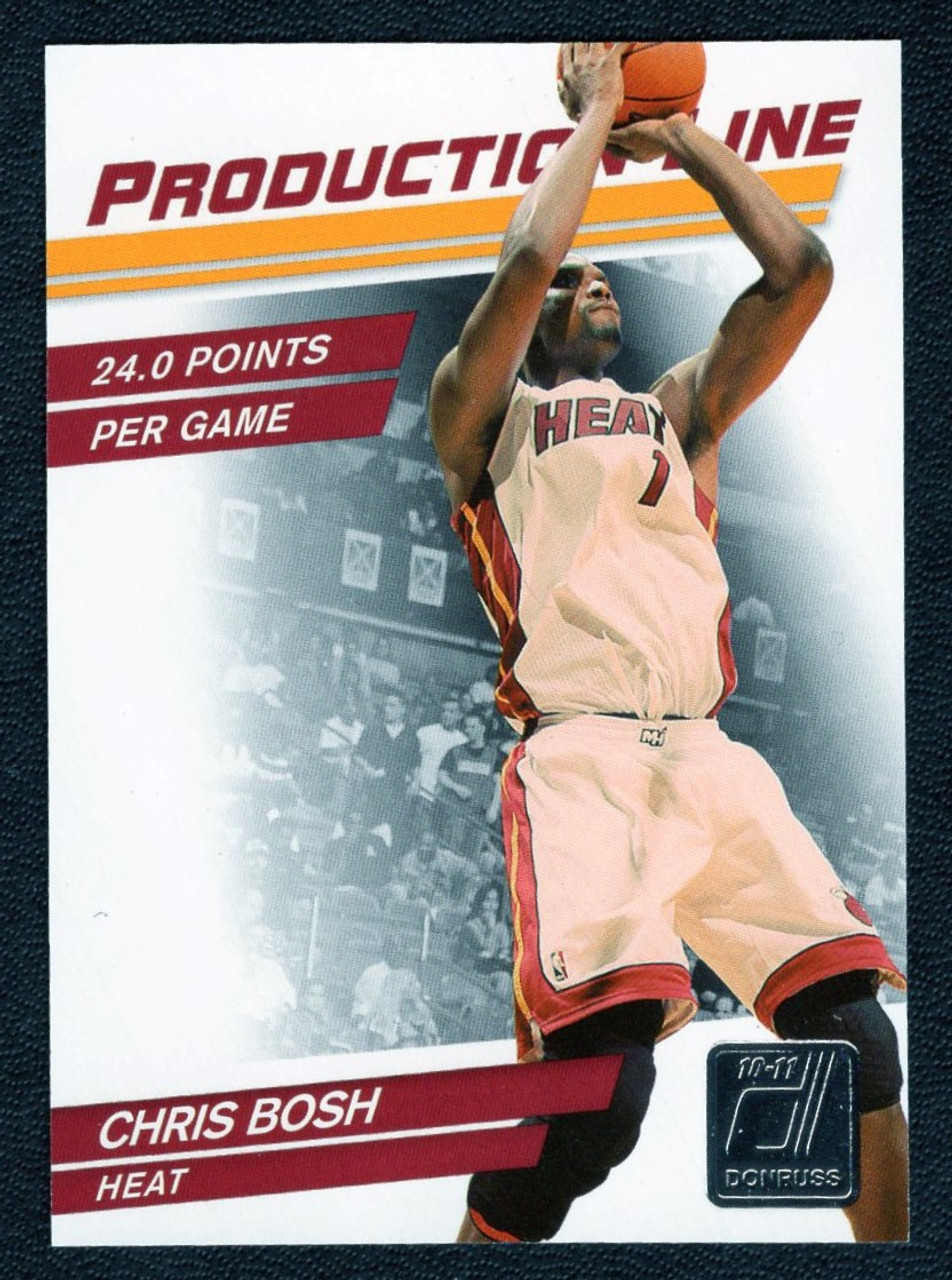 2010/11 Panini Donruss #9 Chris Bosh Production Line Parallel 135/999