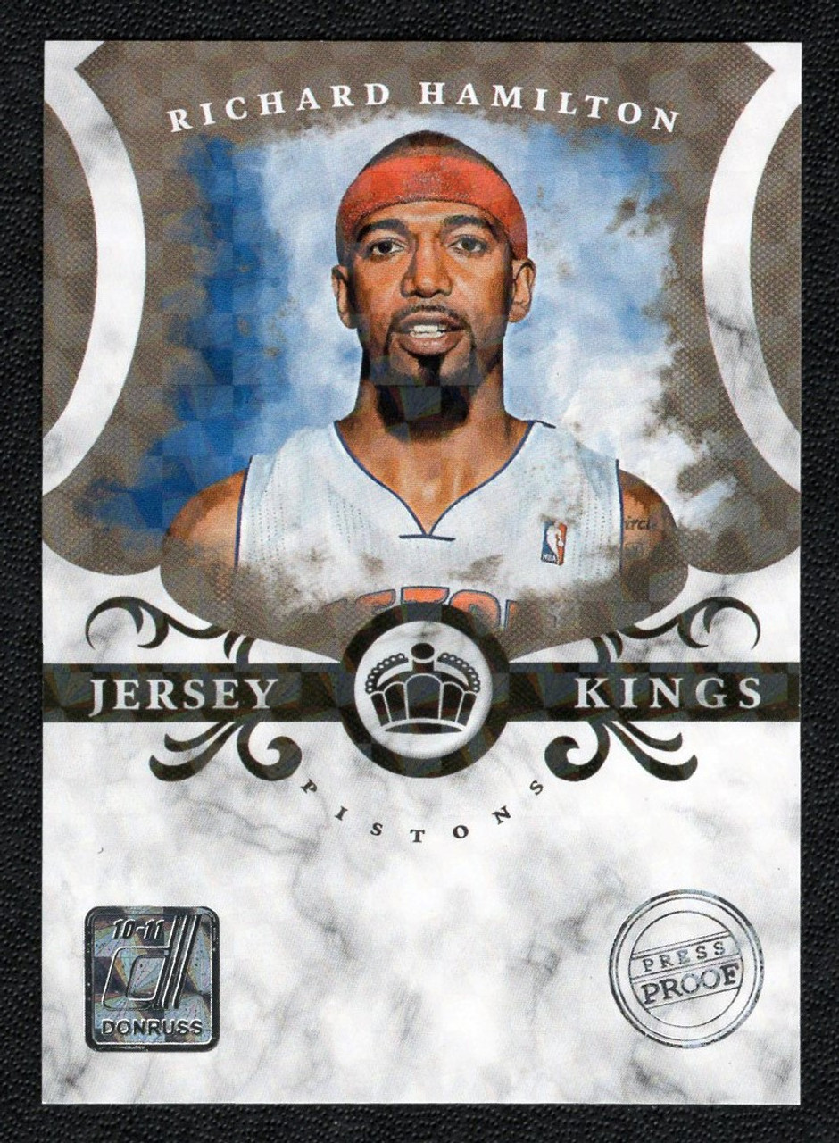 2010/11 Panini Donruss #24 Richard Hamilton Jersey Kings Press Proof Silver Parallel 019/100