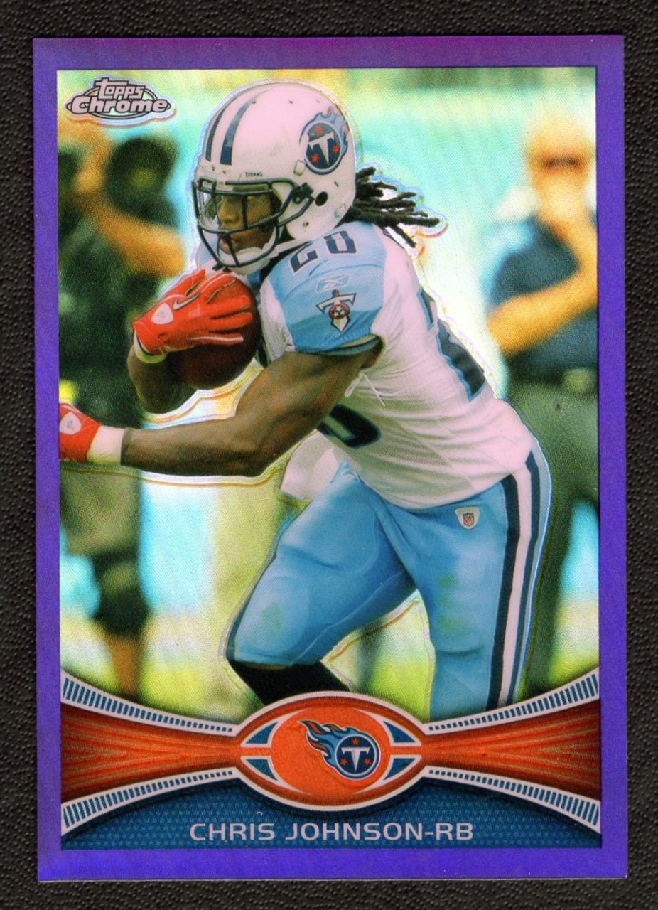 2012 Topps Chrome #44 Chris Johnson Purple Refractor 043/499