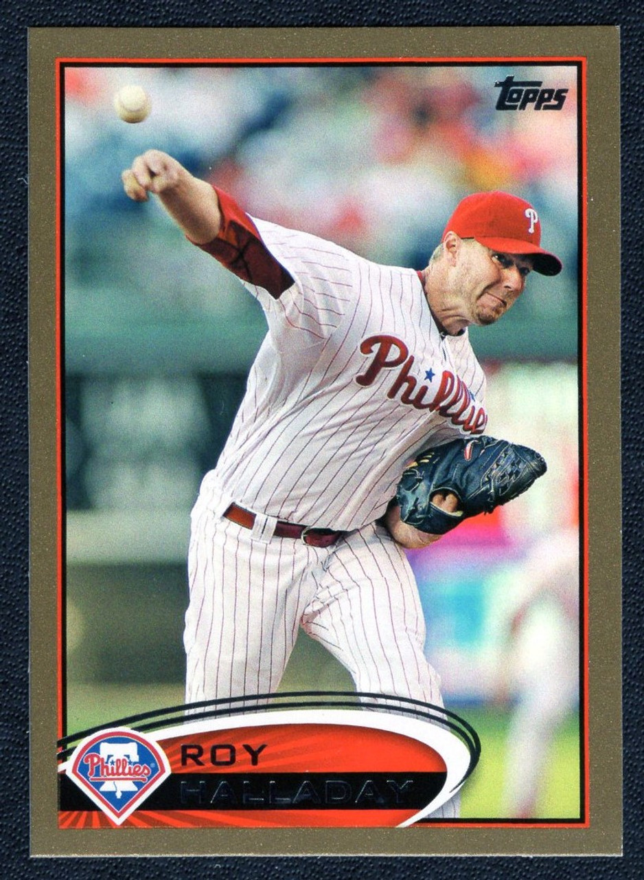 2012 Topps Series 1 #150 Roy Halladay Gold Parallel 1284/2012