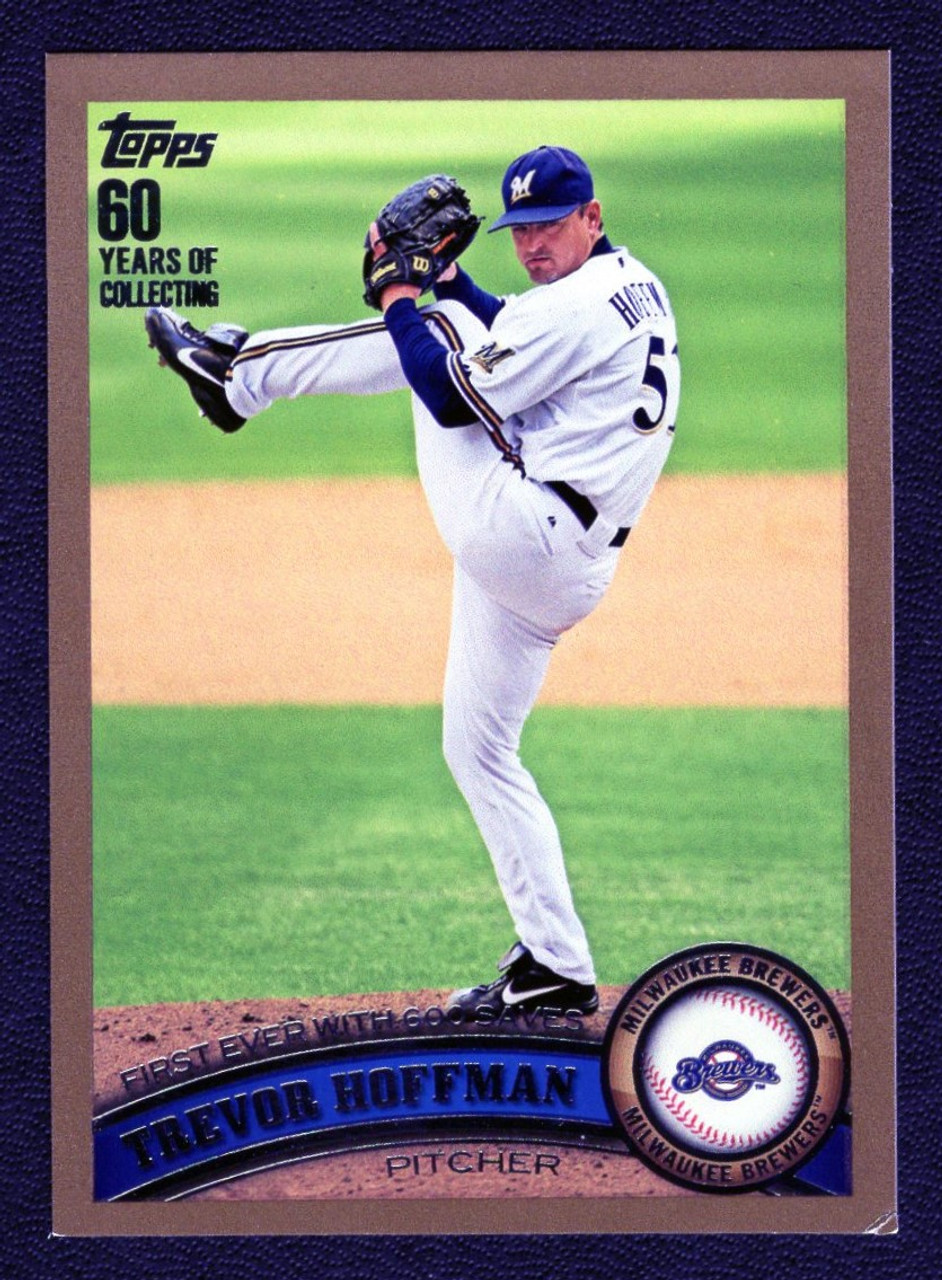 2011 Topps Series 1 #71 Trevor Hoffman Checklist Gold Parallel 1703/2011