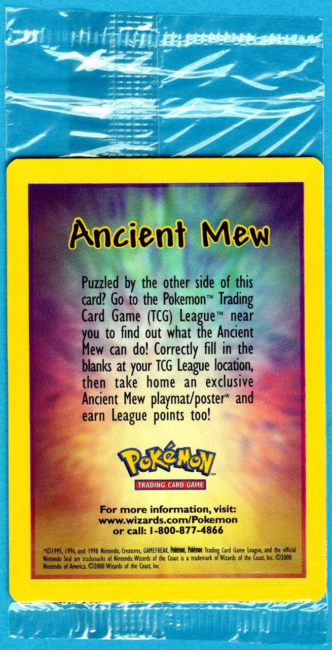 2000 Pokemon Ancient Mew Promo Holo (Sealed; #3)