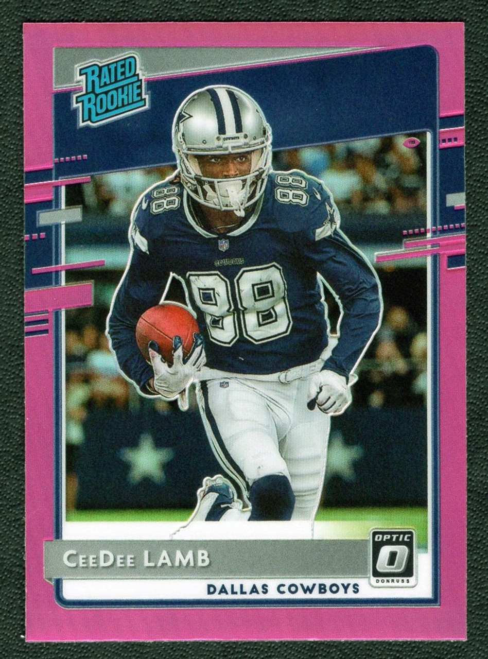 2020 Panini Donruss Optic #P-306 CeeDee Lamb Pink Prizm Rated Rookie