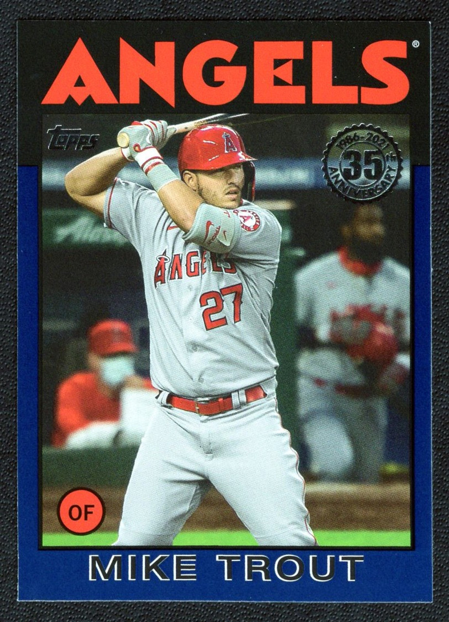 2021 Topps Update #86B-1 Mike Trout 35th Anniversary Blue Border SP