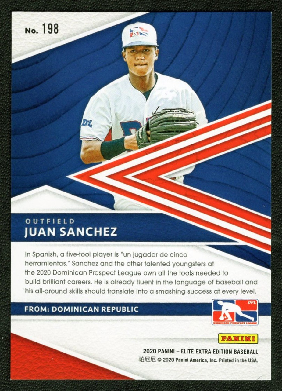 2020 Panini Elite Extra Edition #198 Juan Sanchez 032/120