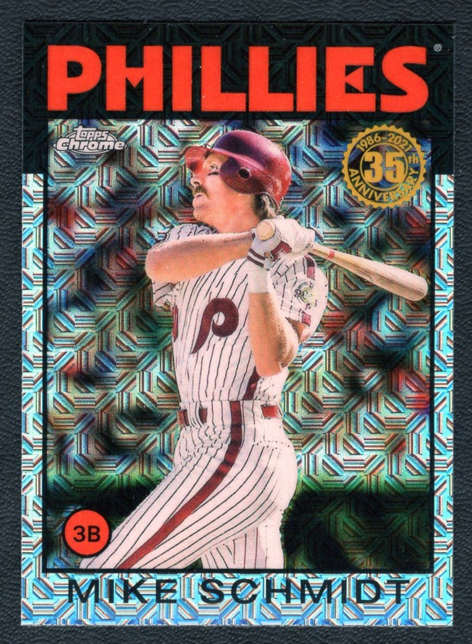2021 Topps Series 2 #86TC-75 Mike Schmidt Silver Pack Chrome Refractor 