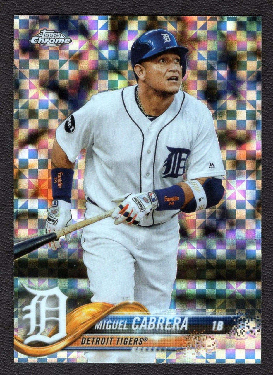 2018 Topps Chrome #26 Miguel Cabrera X-Fractor Refractor