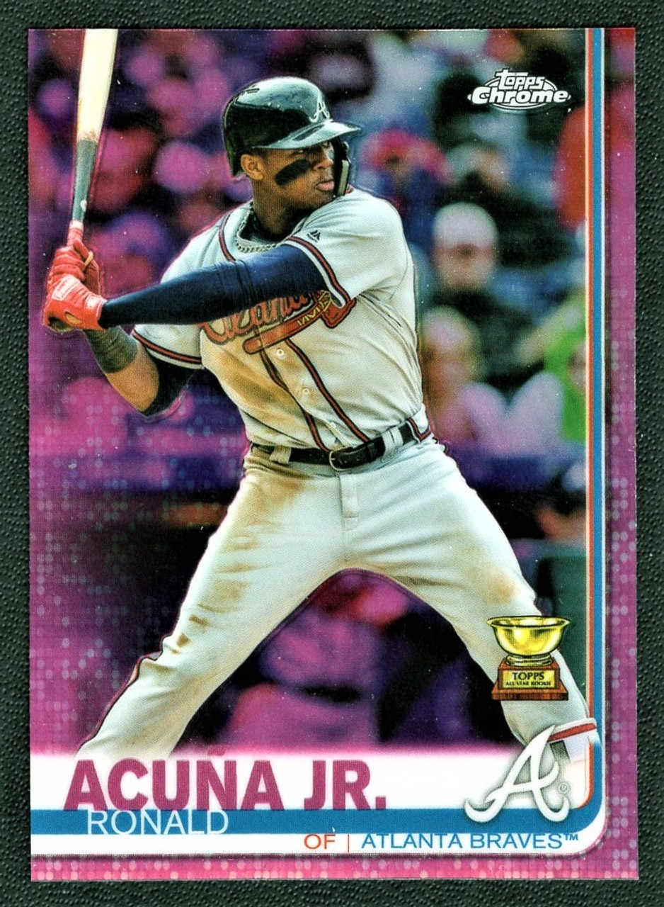 2019 Topps Chrome #117 Ronald Acuna Jr. Pink Refractor