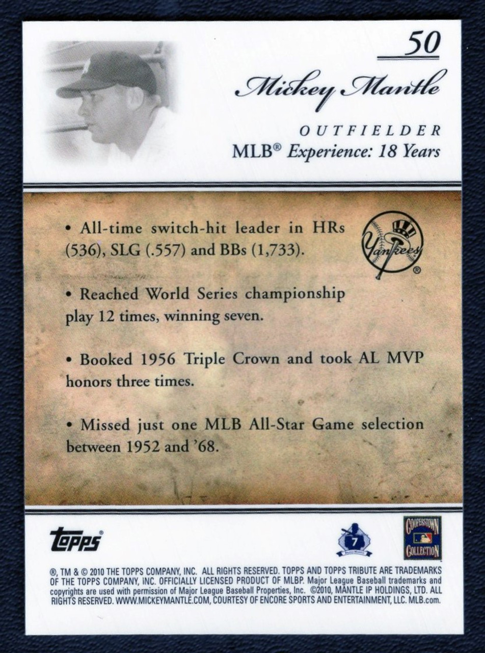 2010 Topps Tribute #50 Mickey Mantle