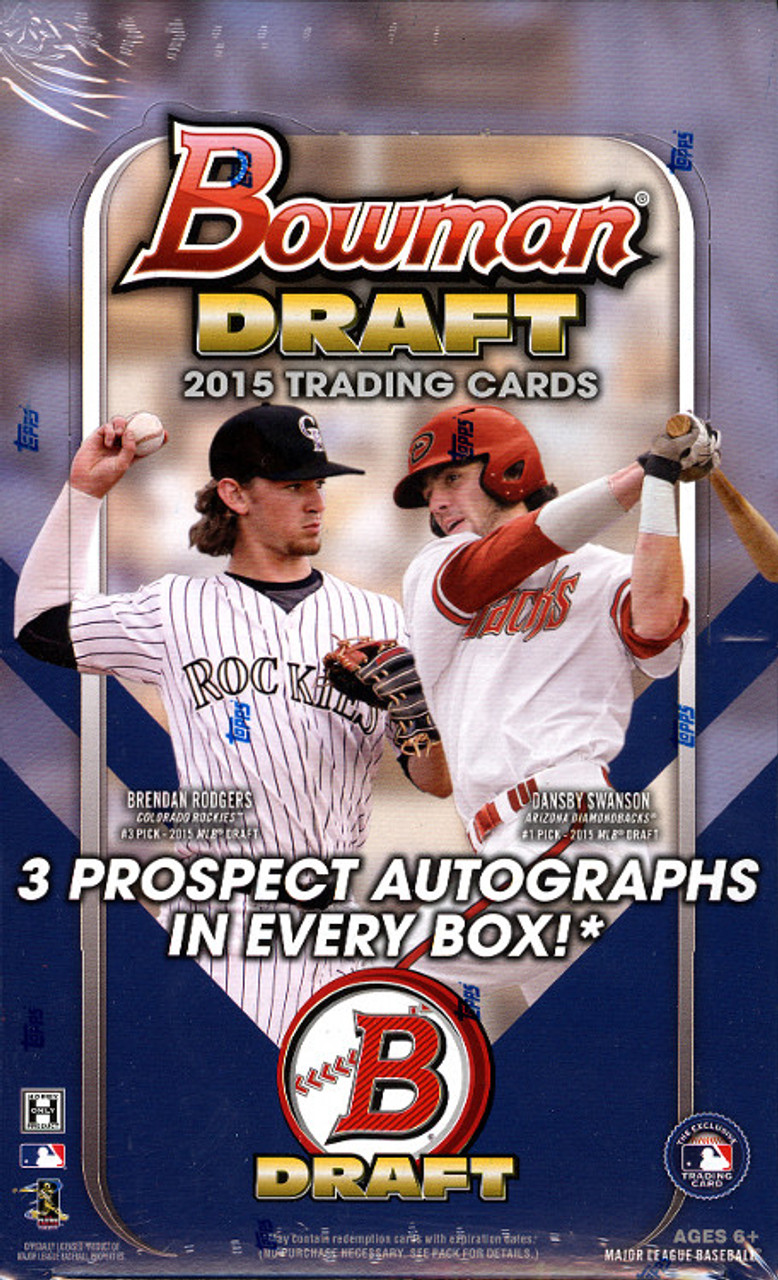 2015 Bowman Draft Picks & Prospects Baseball Jumbo Hobby Box