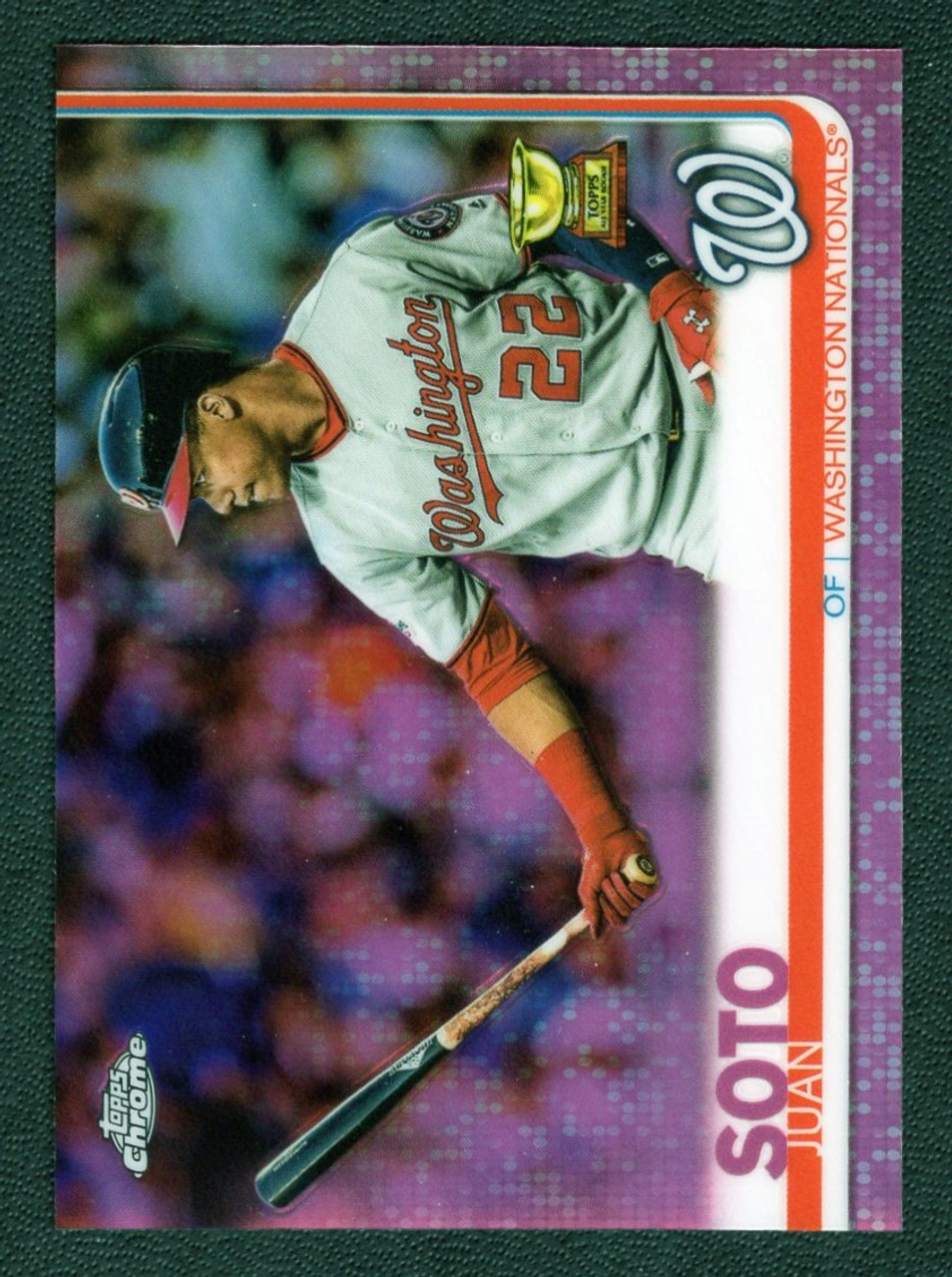 2019 Topps Chrome #155 Juan Soto Pink Refractor