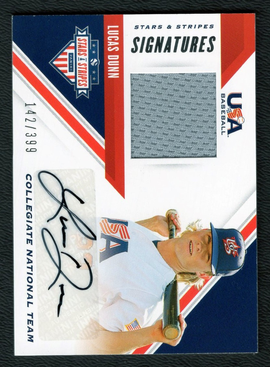 2020 Panini Stars & Stripes #SSD-LD Lucas Dunn Jersey Autograph 142/399