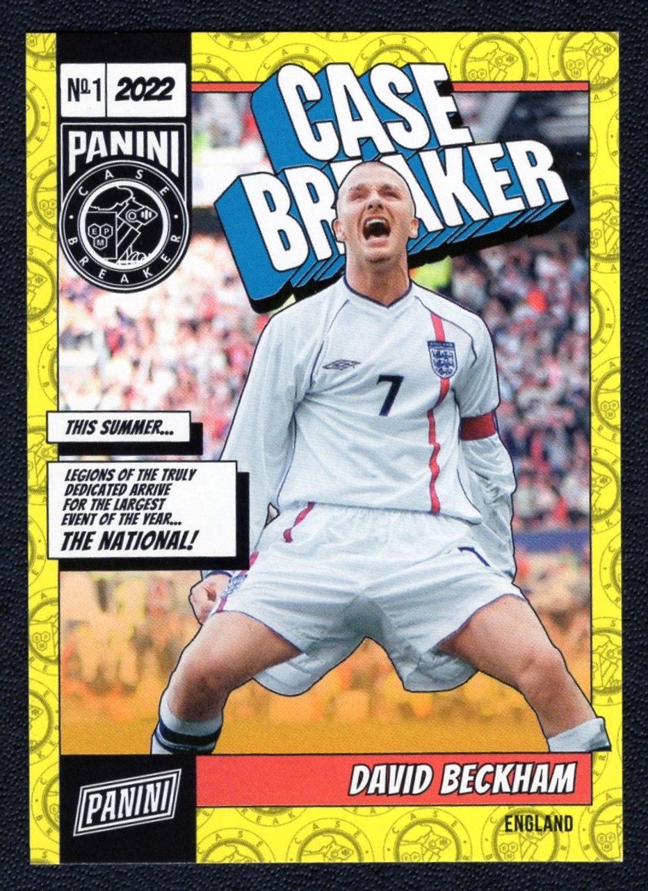 2022 Panini The National #CB33 David Beckham Case Breaker 199/199