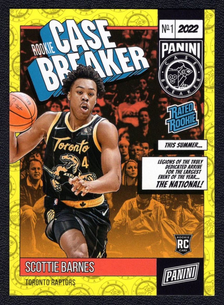 2022 Panini The National #CB-RC10 Scottie Barnes Case Breaker Rated Rookie 45/99